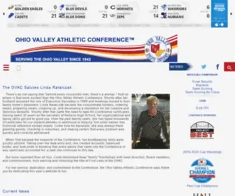 Ovac.org(Ohio Valley Athletic Conference) Screenshot