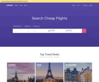 Ovago.com(Flight Ticket Booking) Screenshot