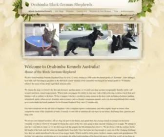 Ovahimbablackgermanshepherds.com(Ovahimba Kennels Australia) Screenshot