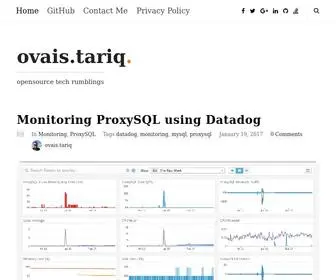 Ovaistariq.net(Opensource tech rumblings) Screenshot