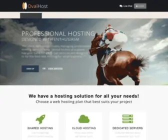 Ovalhost.com(Professional Hosting Service) Screenshot