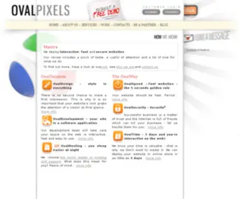 Ovalpixels.com(Interactive, fast and secure websites) Screenshot