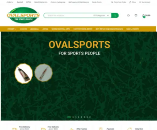 Ovalsports.com.au(Oval Sports) Screenshot