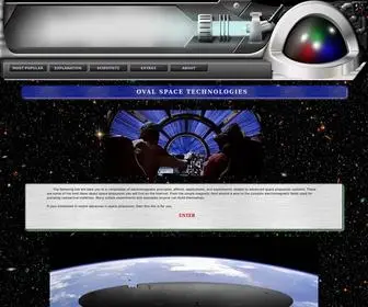 Ovaltech.ca(OVAL Tech Advanced Interstellar Space Propulsion Systems) Screenshot