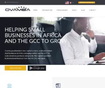 Ovamba.com(HELPING SMALL BUSINESSES IN AFRICA AND THE GCC TO GROW Ovamba) Screenshot