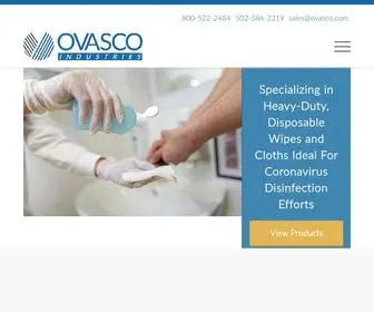 Ovasco.com(Creative Solutions for Packaging and Clean) Screenshot