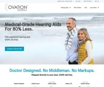 Ovationhearing.com(Hearing Aids Featured on The Doctors TV) Screenshot