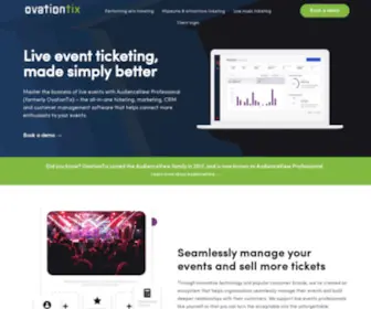 Ovationtix.com(OvationTix by AudienceView) Screenshot