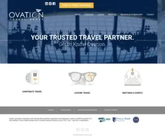 Ovationtravel.com(Ovation Travel Group) Screenshot