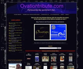 Ovationtribute.com(Ovation Tribute) Screenshot