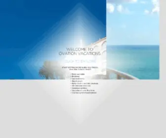 Ovationvacations.com(Luxury Leisure Travel by Ovation Vacations) Screenshot