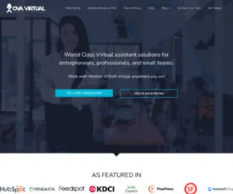 Ovavirtual.com(Virtual Assistants in the Philippines) Screenshot