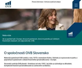 OVB.sk(OVB Allfinanz Slovensko a.s) Screenshot
