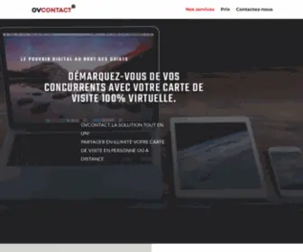 Ovcontact.com(Cartes de visite virtuelles) Screenshot