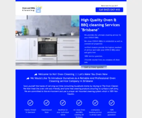 Oven-Clean-Services.com.au(No.1 Oven & BBQ Cleaning Services in Brisbane) Screenshot