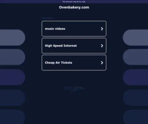 Ovenbakery.com(Ovenbakery) Screenshot