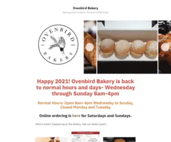 Ovenbirdbread.com(Baking artisan bread in the heart of Baltimore) Screenshot