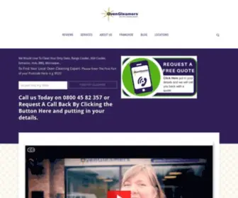 Ovengleamers.com(Oven Cleaning Services UK) Screenshot