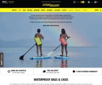 Over-Board.co.uk(Waterproof Bags) Screenshot