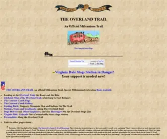 Over-Land.com(The Overland Trail Main Page) Screenshot