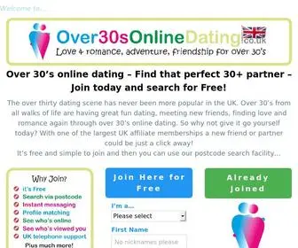 Over30Sonlinedating.co.uk(30 thirty thirties) Screenshot