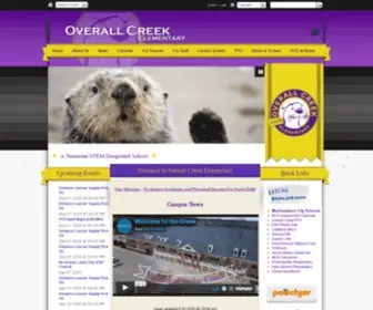 Overallcreekelementary.net(Overall Creek Elementary) Screenshot