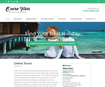 Overatours.com(Sri Lanka Tours) Screenshot