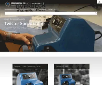 Overbeckmachine.com(Twister Speed Lathe for Burr Removal) Screenshot