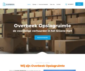 Overbeekopslagruimte.nl(De voordelige verhuurder in het Groene Hart) Screenshot