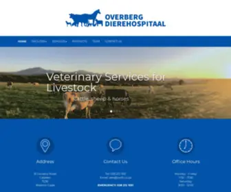 Overbergdierehospitaal.co.za(Overberg Dierehospitaal) Screenshot