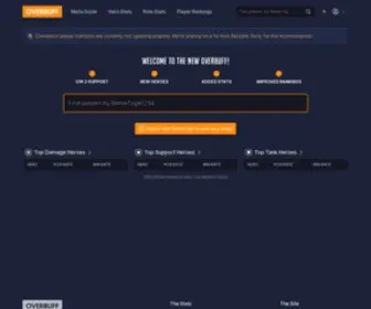 Overbuff.com(Overwatch 2 Statistics) Screenshot