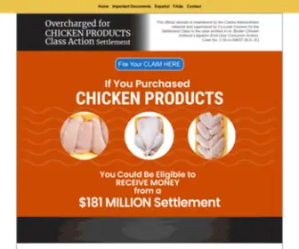 Overchargedforchicken.com(Broiler Chicken Antitrust Litigation (End) Screenshot