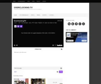 Overclocking-TV.com(Broadcasting Overclockers Mind Over The World) Screenshot