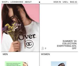 Overclothing.com(Limited edition goods) Screenshot