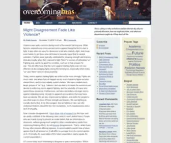 Overcomingbias.com(Overcoming Bias) Screenshot