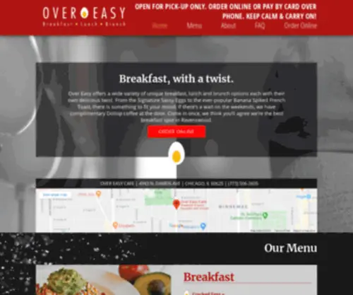 Overeasycafechicago.com(Over Easy Cafe Chicago) Screenshot