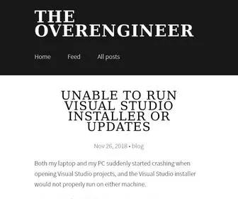 Overengineer.net(The overengineer) Screenshot