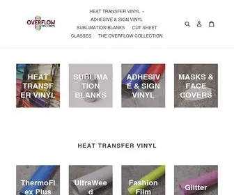 OverflowVinyl.com(Overflow Vinyl & Crafts) Screenshot