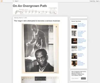 Overgrownpath.com(On An Overgrown Path) Screenshot