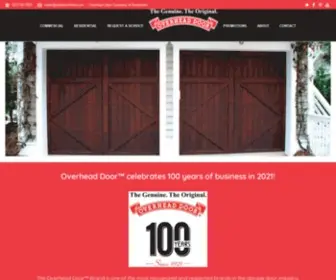 Overheaddoorbrookfield.com(OVERHEAD DOOR COMPANY OF BROOKFIELD) Screenshot