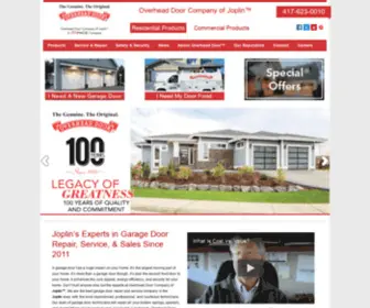 Overheaddoorjoplin.com(Garage Door Experts) Screenshot