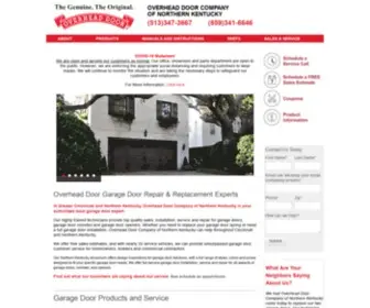 Overheaddooronline.com(Overhead Door Company of Northern Kentucky) Screenshot