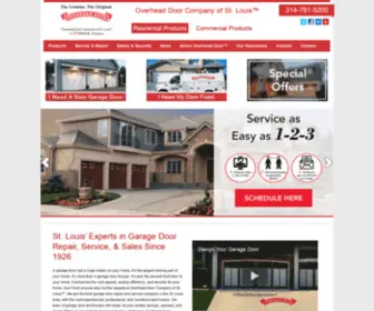 Overheaddoorstlouis.com(Garage Door Experts) Screenshot