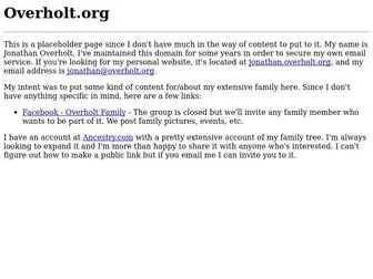 Overholt.org(Overholt) Screenshot