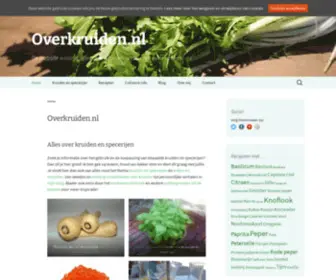 Overkruiden.nl(Alles over kruiden en specerijen) Screenshot