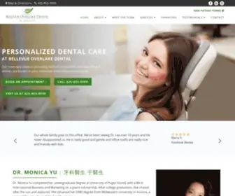 Overlakedental.com(Bellevue Dentists) Screenshot