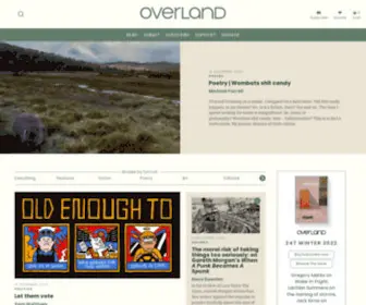 Overland.org.au Screenshot