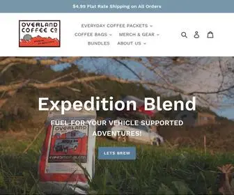 Overlandcoffeecompany.com(Overland Coffee Company // Brewing up Adventure) Screenshot