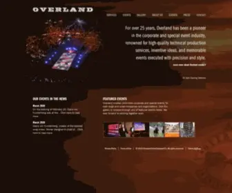 Overlandentertainment.com(Overland Entertainment) Screenshot