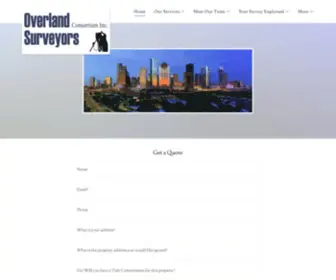 Overlandsurveyorshouston.com(Overland Surveyors) Screenshot